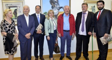 Veličanstveno otvorenje velike samostalne izložbe slika Ivice Vlašića u Galeriji Aluminij