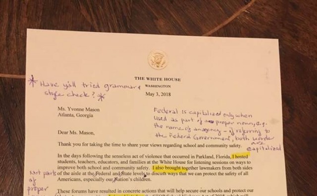 Učiteljica dobila pismo iz Bijele kuće: ispravila ga jer je bila zgrožena nepismenošću i - poslala natrag