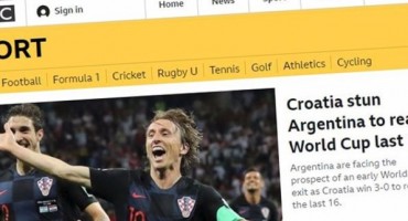 Pobjeda Hrvatske udarna vijest i na BBC-u