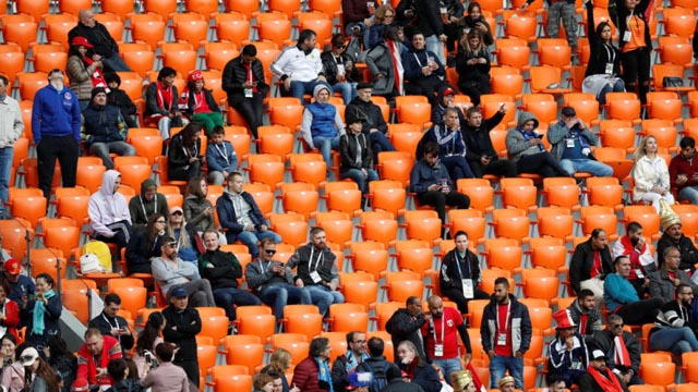 FIFA istražuje: Zašto je stadion u Ekateinburgu bio poluprazan?