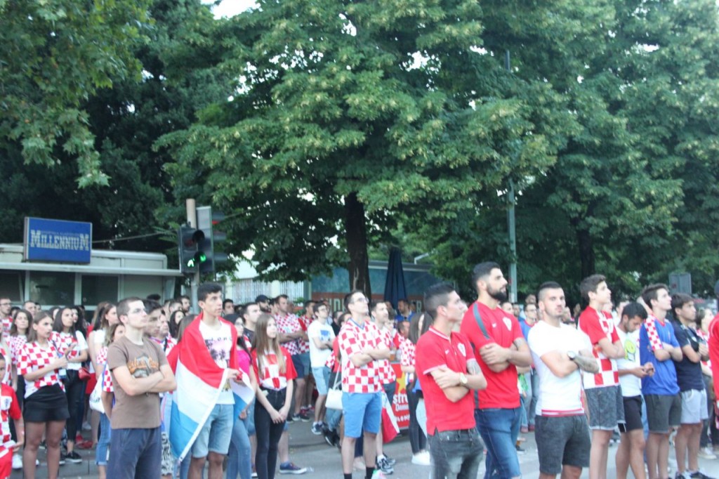 Mostar: Javno praćenje finala Svjetskog nogometnog prvenstva između Hrvatske i Francuske