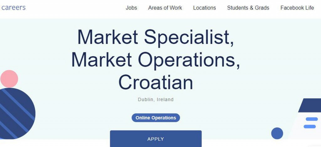 Facebook traži Hrvate: Otvorena radna mjesta u Dublinu