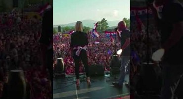 Daniela Škegro i Miroslav Hačko na dočeku Zlatka Dalića u Livnu