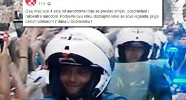 Dubrovčanina oduševio policajc s dočeka Vatrenih: Častim ga s tjedan dana odmora u Dubrovniku