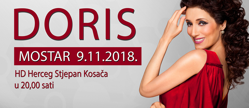 Hrvatska glazbena diva Doris Dragović u Mostaru