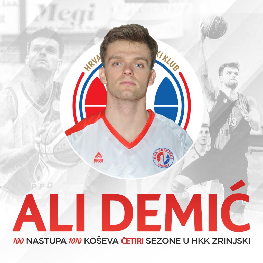 HKK Zrinjski: Ali Demić oprostio se od aktivnog igranja košarke