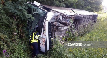 teška prometna nesreća, autobus