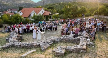 Sveta misa na temeljima ranokršćanske bazilike u Cimu