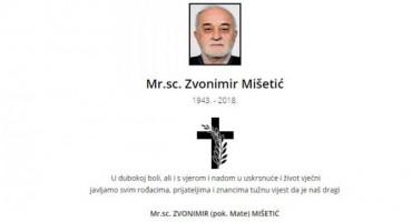 Preminuo profesor Zvonimir Mišetić