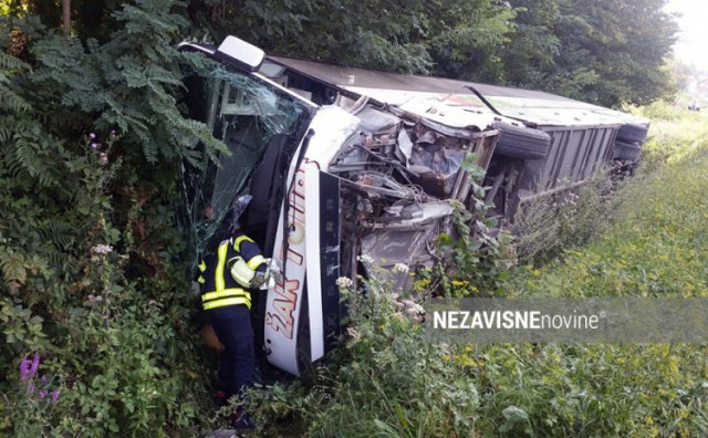 teška prometna nesreća, autobus