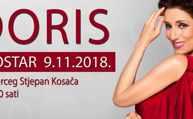 Hrvatska diva Doris Dragović u Mostaru |