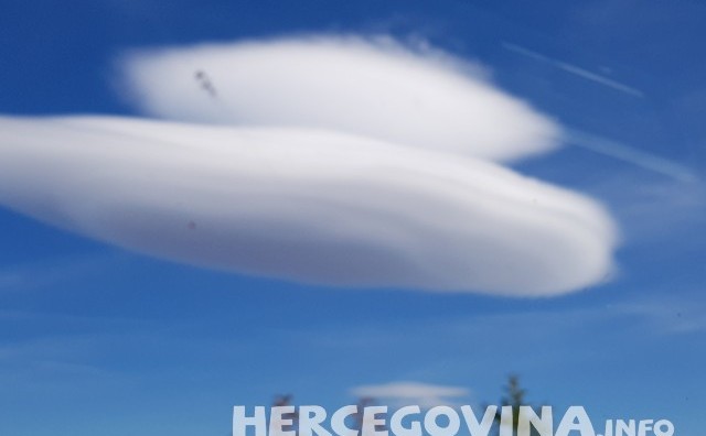 Čudnan oblak na nebu iznad Mostara i Hercegovine