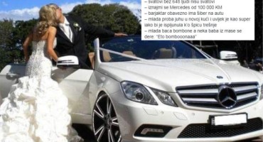 STATUS O HERCEGOVAČKIM SVATOVIMA OD KOJEG SE PLAČE: ‘Jedna baba se dere ‘eto bombooona’, a druga ih škropi ko da idu na bojište’