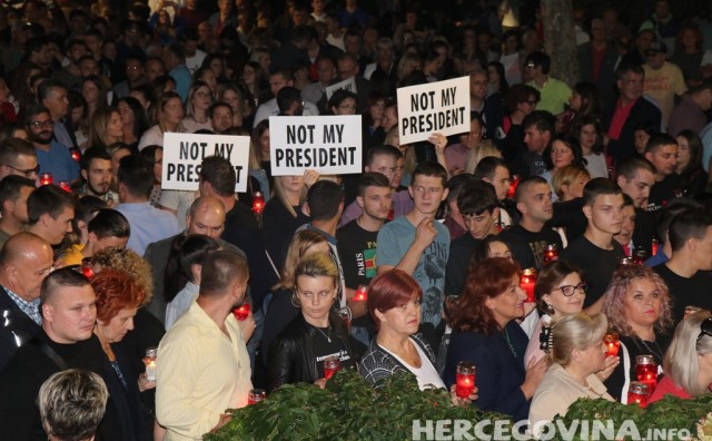 Mostar, prosvjed