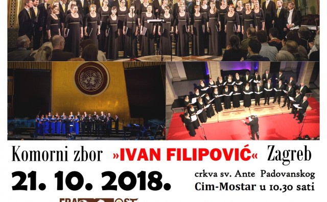 Koncert komornog zbora Ivan Filipović iz Zagreba u Cimu