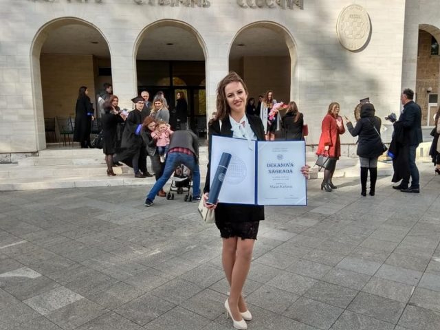 Matea Karlović iz Čapljine najbolja studentica medicine i dobitnica Dekanove nagrade
