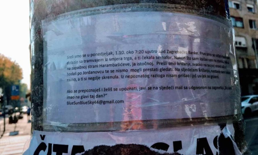 U potrazi za ljubavlju ostavio poruku dami koju je vidio: 'Nisam ti prišao i još uvijek se grizem'