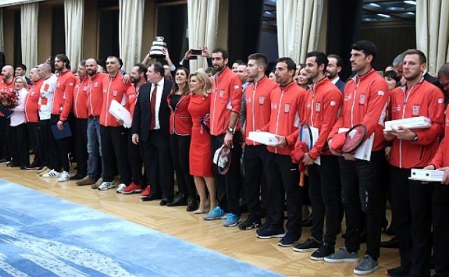 Odlikovanja Republike Hrvatske igračima i članovima stručnog stožera hrvatske Davis Cup reprezentacije