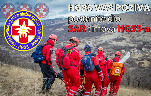 HGSS: Poziv na tečaj za SAR timove