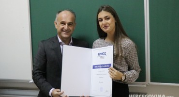 FPMOZ, dekanova nagrada, prof.dr.sc Mario Vasilj, Nina Lončar