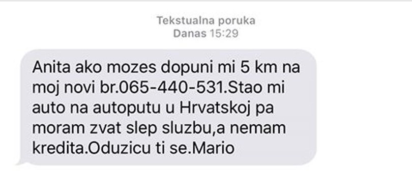 Ne nasjedajte na lažne SMS poruke koje kruže Hercegovinom