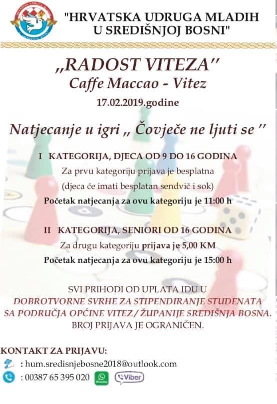 Radost Viteza prvi projekt Hrvatske Udruge Mladih u Središnjoj Bosni |