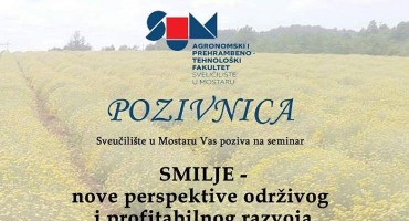 Mostar: Seminar o temi Smilje - nove perspektive održivog i profitabilnog razvoja