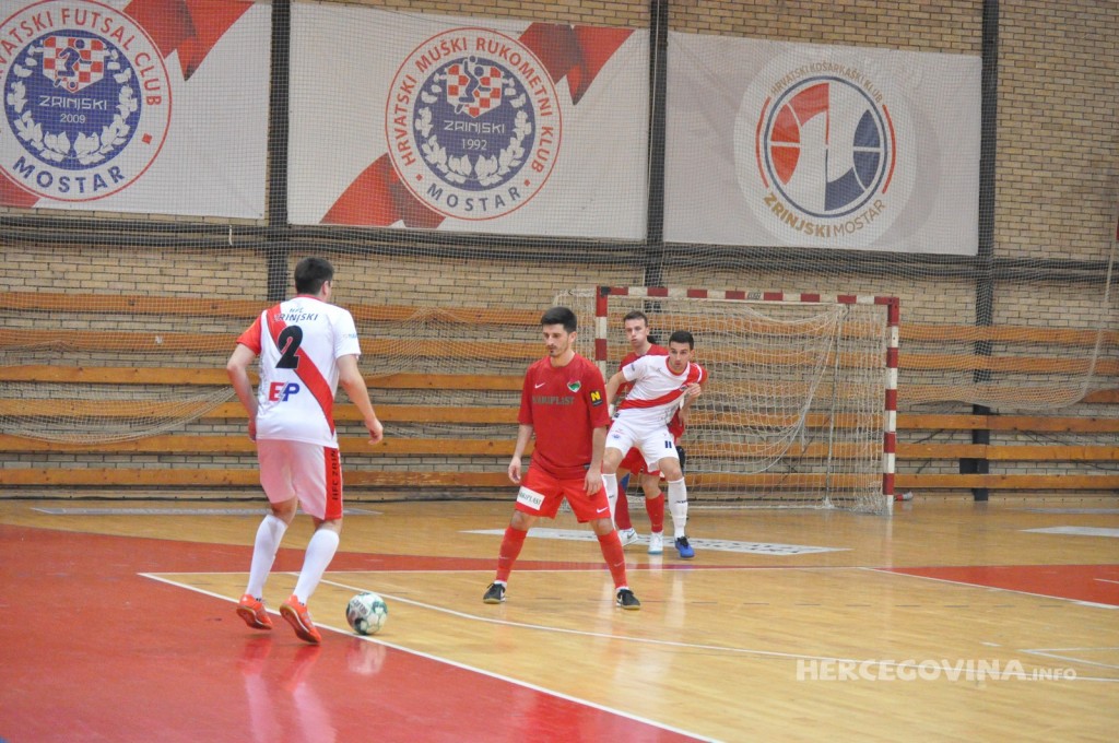 Prva utakmica finala Kupa BiH u futsalu: HFC Zrinjski - MNK Kaskada 2:0