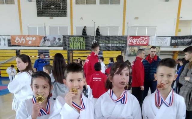 Karate klub Široki Brijeg 100% učinak  na ligi regije Hercgovine u Mostaru