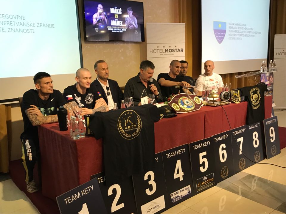 SVE JE SPREMNO ZA BOKSAČKI SPETAKL U MOSTARU:Markić i Adamek odradili službeno vaganje