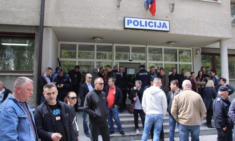 Održan štrajk upozorenja Sindikata MUP-a Hercegbosanske županije