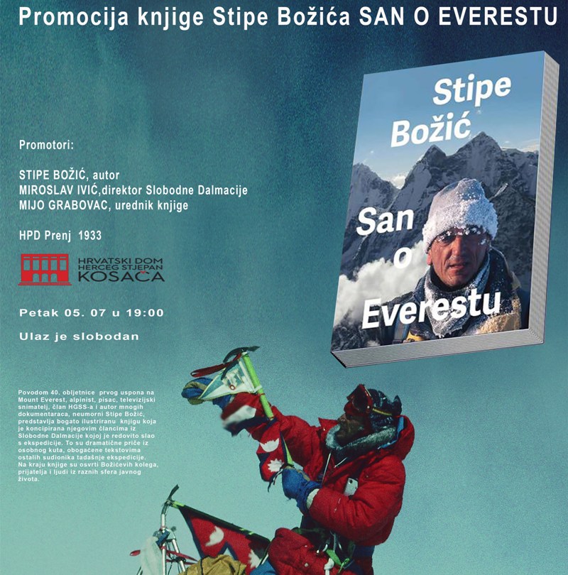 Promocija knjige Stipe Božića "San o Everestu"
