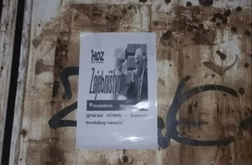U Mostaru osvanuli plakati s porukom Draganu Čoviću