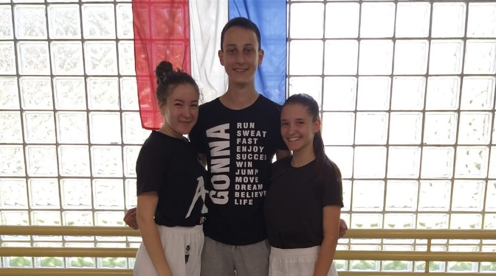 Luka Kvesić, Ružica Hrkać i Anamaria Skoko na pripremama Hrvatske karate reprezentacije