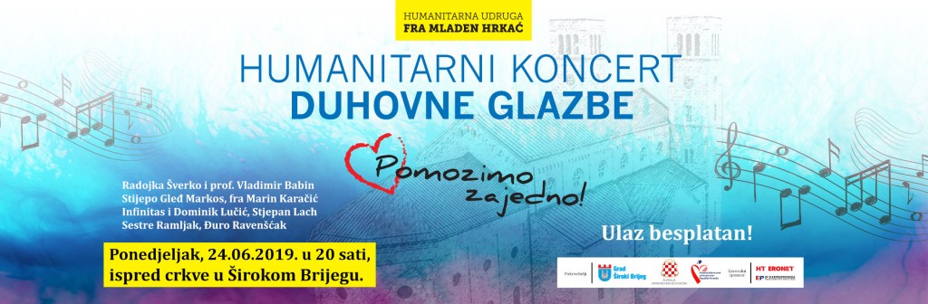 Tradicionalni humanitarni koncert duhovne glazbe “Pomozimo zajedno!” u Širokom Brijegu