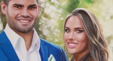 Hrgovića i njegovu mladenku kum iznenadio darom koji je naslikao tomislavgradski slikar Ivica Jurčević