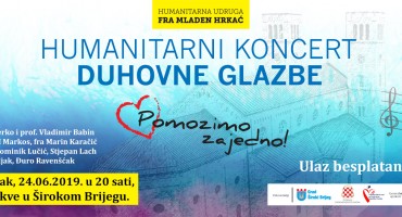 Tradicionalni humanitarni koncert duhovne glazbe “Pomozimo zajedno!” u Širokom Brijegu