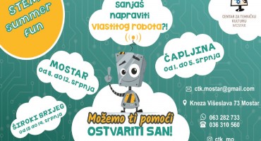 Centar za tehničku kulturu Mostar organizira STEM ljetnu školu u tri grada: Širokom Brijegu, Čapljini i Mostaru
