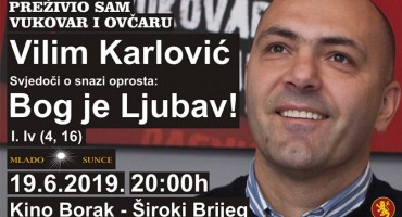 Široki Brijeg: Predavanje hrvatskog branitelja Vilima Karlovića
