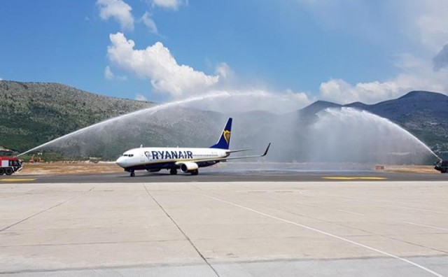 Prvi zrakoplov Ryanaira sletio u Zračnu luku Dubrovnik