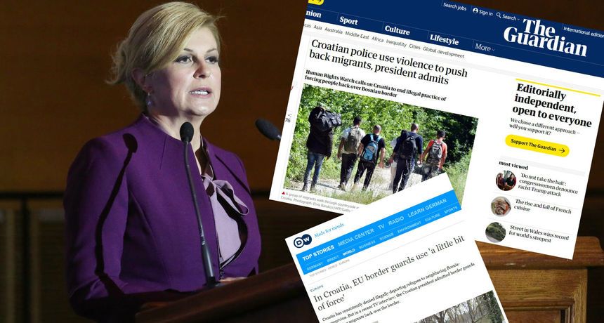 Predsjednica i njena izjava o migrantima postala jedna od glavnih vijesti u svijetu