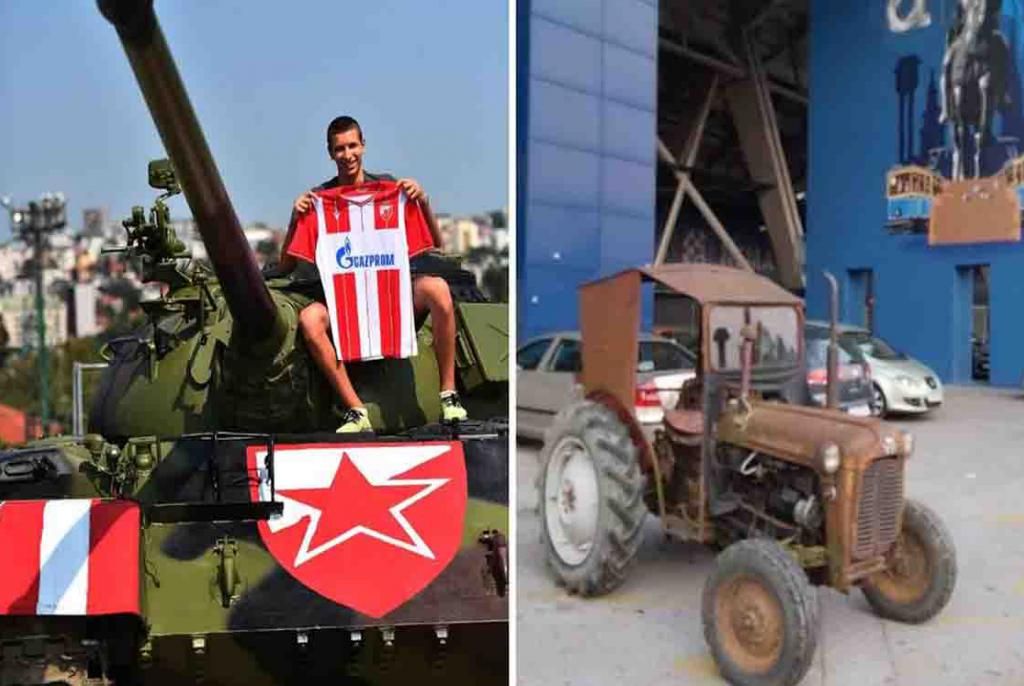 Nakon što su Zvezdaši parkirali tenk pred stadionom, BBB pred Maksimirom parkirali traktor