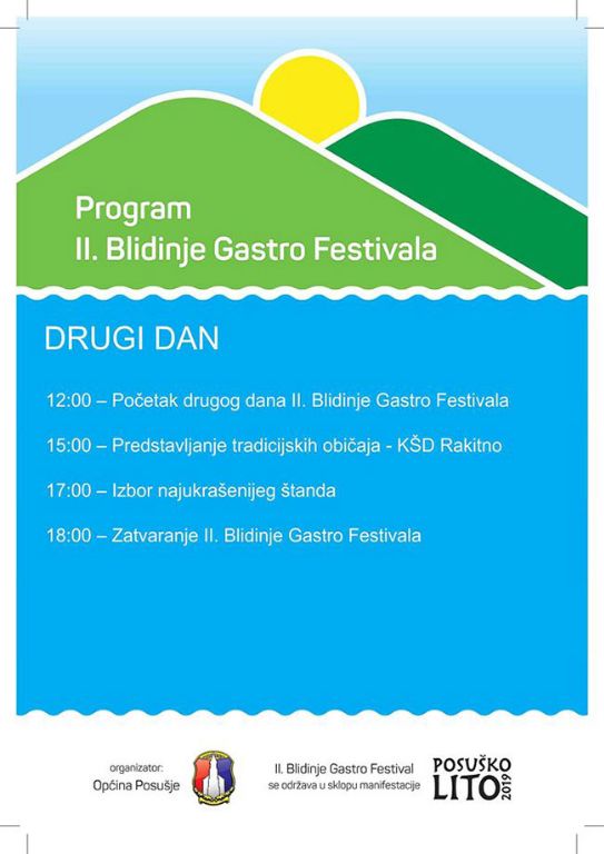 Savršen provod za cijelu obitelj: Ovaj vikend održat će se 2. Blidinje gastro festival