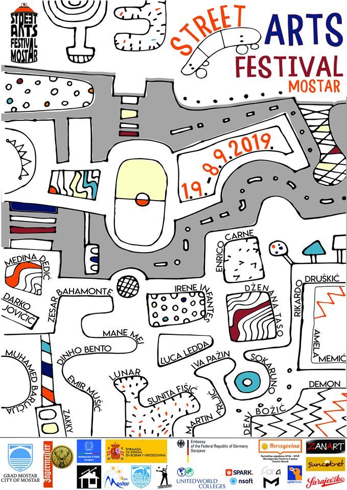 Predstavljamo vizualni identitet 8. izdanja Street Arts Festivala u Mostaru