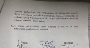 Pogledajte što su potpisali Čović, Izetbegović i Dodik: 12 točki Principa za formiranje vlasti