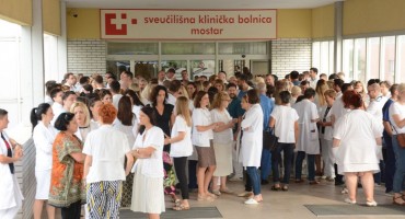 štrajk, SKB Mostar, prosvjedi, Mostar