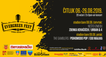 Evergreen fest, Čitluk, koncerti, Psihomodo Pop, Edo Maajka,  Damir Urban, Hercegovina