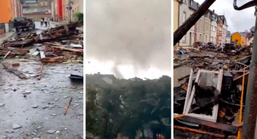  Tornado protutnjao Luksemburgom: Divlji vrtlog uništio kuće, prevrnuo automobile, šteta je golema 