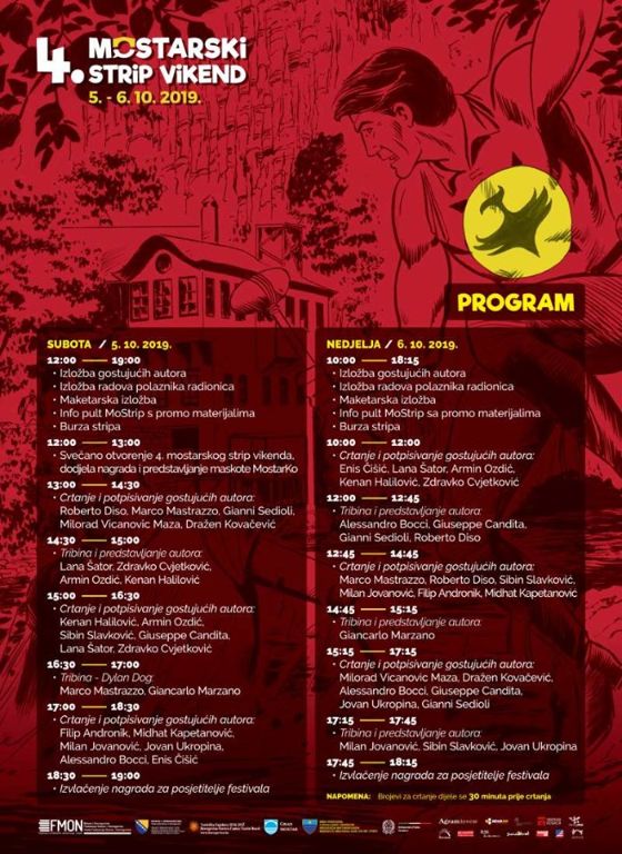 Poznat program 4. mostarskog strip vikenda