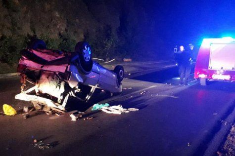 Teža prometna nesreća na Žovnici, prevrnuo se Golf II